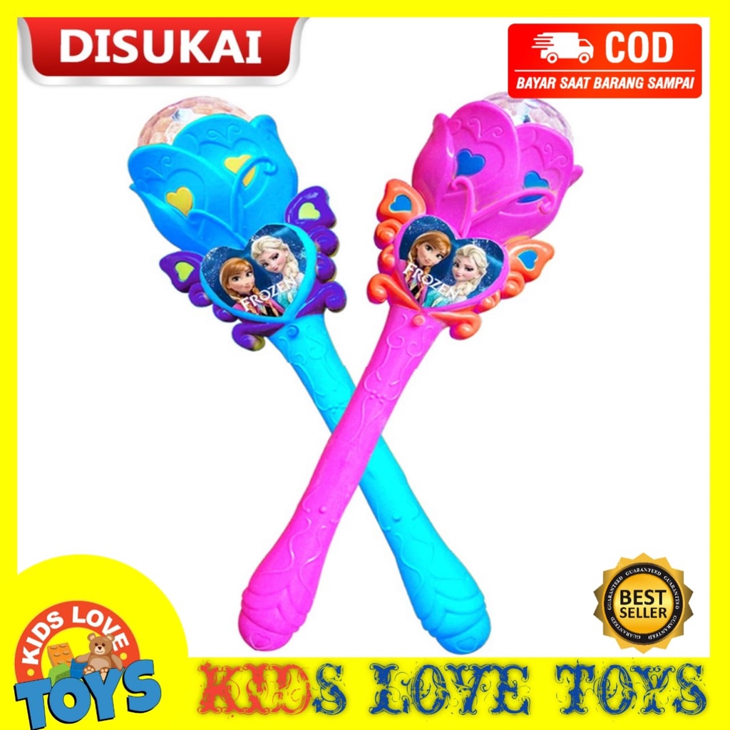 MAINAN ANAK TONGKAT FROZEN AJAIB DISCO LAMPU MUSIK PROMO TERMURAH COD