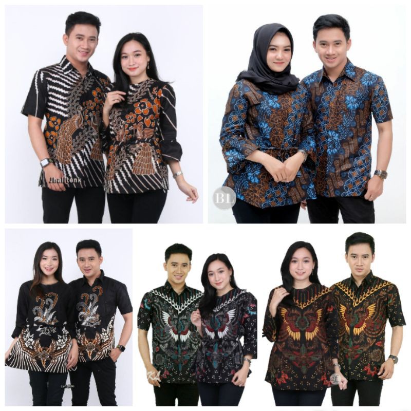 COD, TERMURAH TERLARIS COUPLE ATASAN BATIK WANITA M L XL XXL