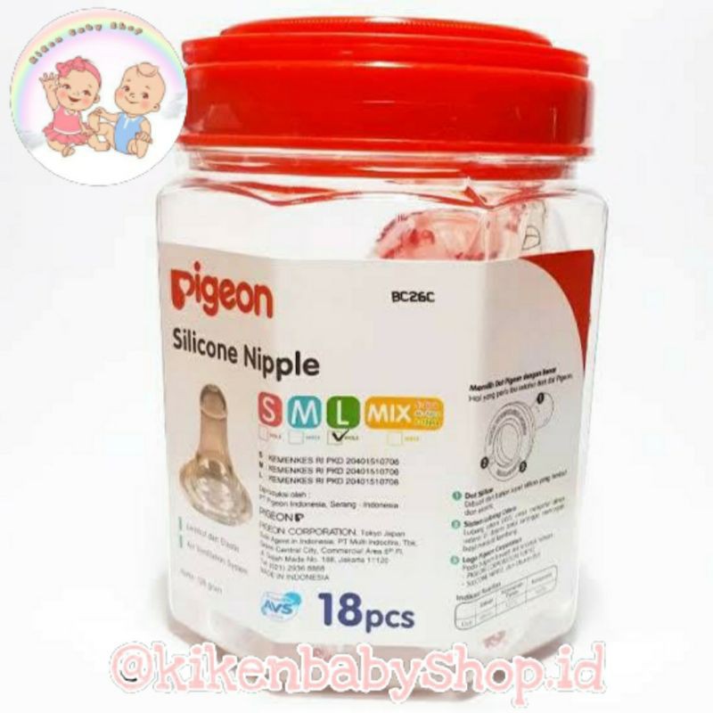 Pigieon Silicone Dot Botol M L