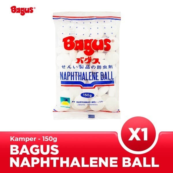 BAGUS Naphthalene Disk Ball Putih 150 g Kamper Kapur Barus 150gram