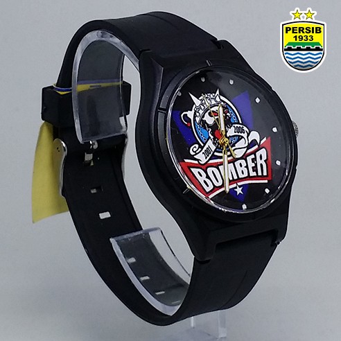 JAM TANGAN PERSIB BOMBER ANTI AIR (+BOX JAM BB &amp; +BATREI CADANGAN)