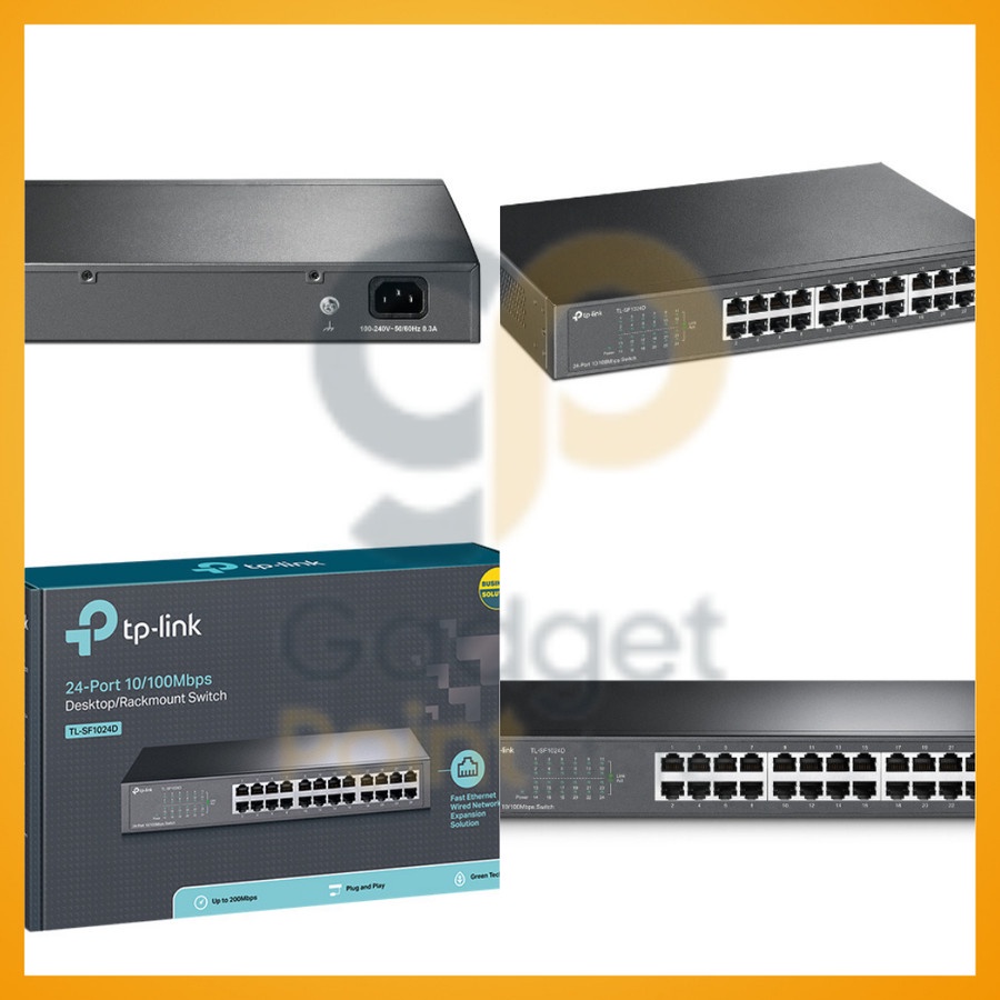 TP Link TL-SF1024D 24-port 10/100Mbps Desktop/Rackmount Switch 24 Port - Garansi Resmi 1 Tahun