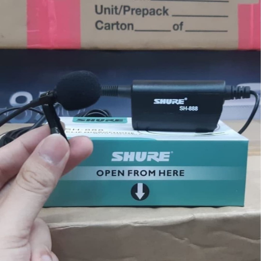 MIC Kabel Jepit SHURE SH-888 Clip On .mic imam
