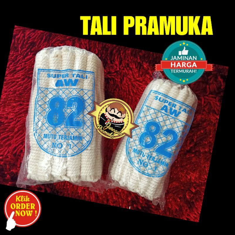 TALI SERAT PRAMUKA BESAR DAN KECIL( TIDAK ADA UKURAN PASTI TENTANG PANJANG TALI !!!! ) ( PRAMUKA )