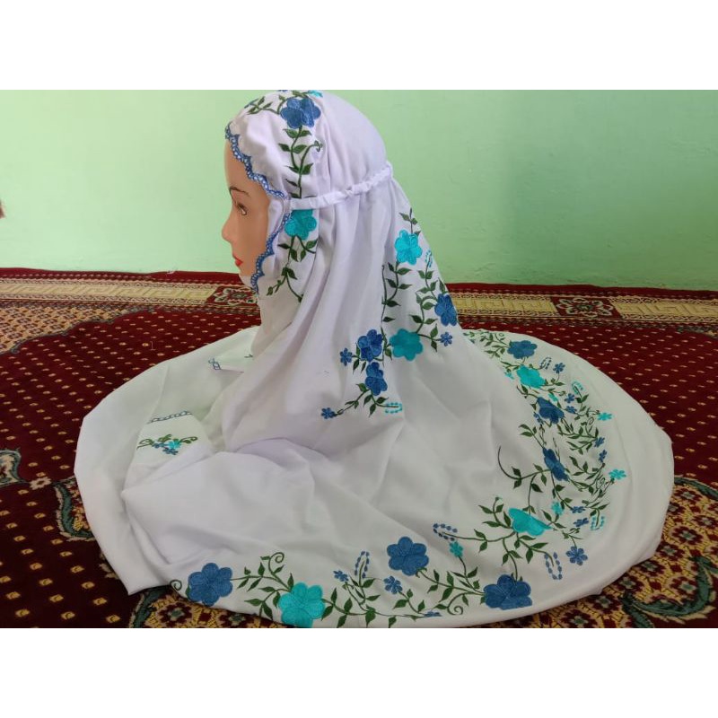 Mukena terusan remaja bordir cantik