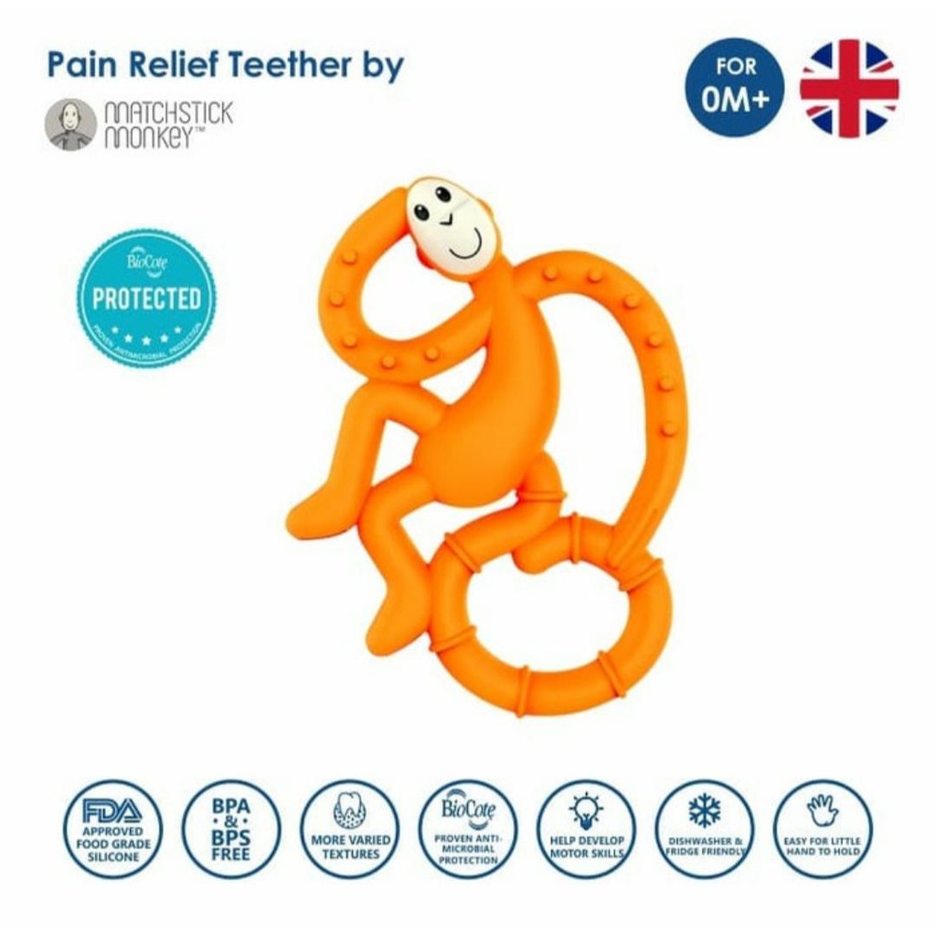 Matchstick Mini Monkey Teether 0m+