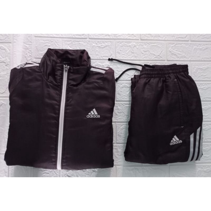 stelan adidas climaproof original jaket celana training olahraga tracktop cewek cowok second bekas m