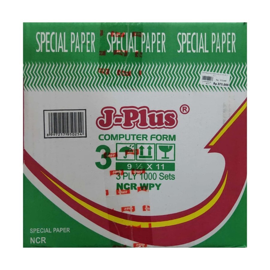 

CONTINUOUS FORM 9,5X11:2 J-PLUS 3 PLY 1000 SETS