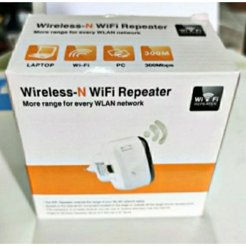 SKU-1226 WIFI REPEATER 300 MBPS WIRELESS RANGE EXTENDER PENGUAT SIGNAL