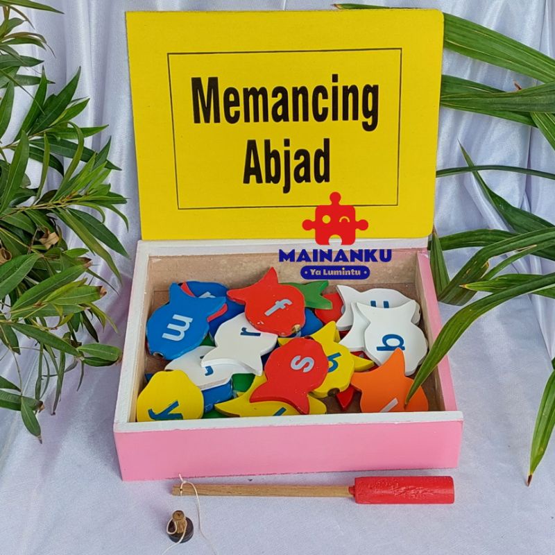 Mainan Edukasi Anak Memancing Huruf Abjad