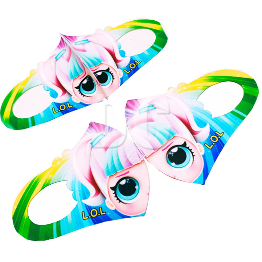 Masker Anak Kecil Scuba Premium Karakter Minnie - LOL - Little Pony (Bisa Pilih Motif)