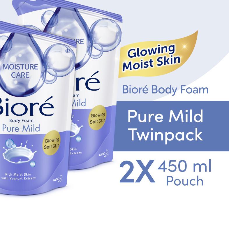 ☻ Biore Body Foam Beauty Pure Mild Twinpack 2 x 450 mL ✫