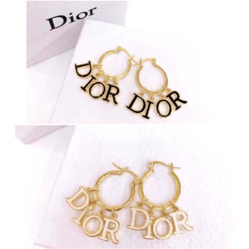 Anting Silver925 Perak Motif D1or Platgold Anti Karat anti alergi anting D1or premium berlian halus kilap N-206