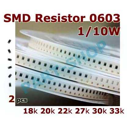 20pcs Resistor smd 0603 120k 150k 180k 200k