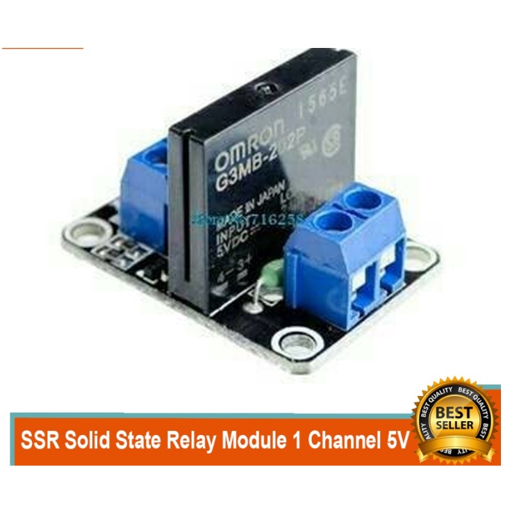 Modul SSR Omron 5v 1 Channel DC Solid State Relay Load 240vAC 2A G3MB