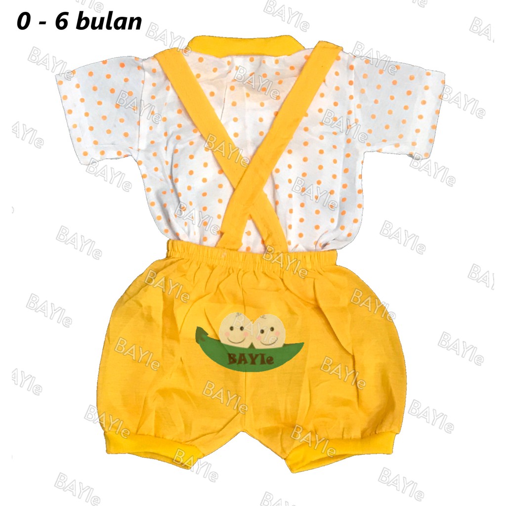 BAYIe -  Baju Bayi/Anak Model Jumper/Romper/Hansop/Kodok motif COW SJ 0-6 bulan