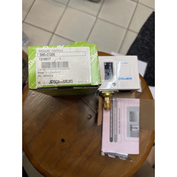 Saginomiya Pressure Switch 20 bar SNS-C120X