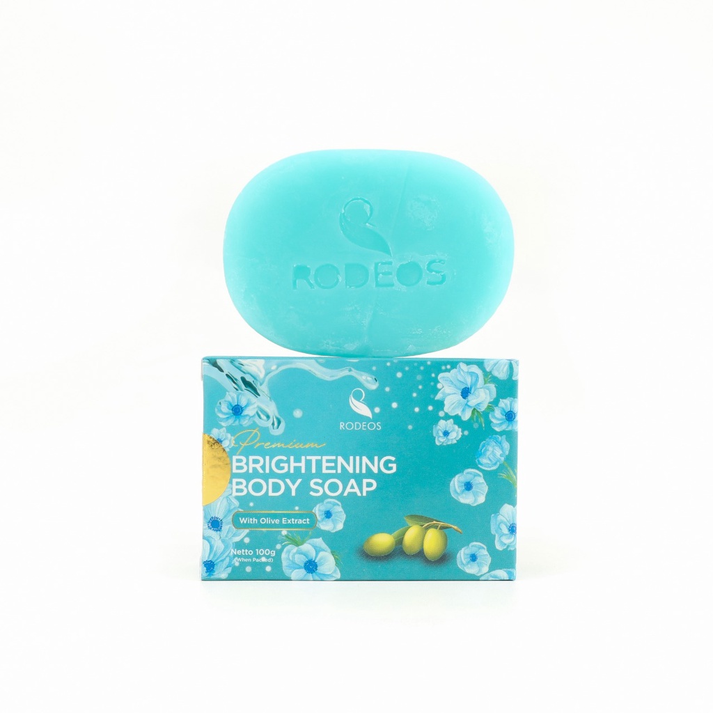 Sabun Pemutih Pria Rodeos Brightening Body Soap Sabun Whitening Pencerah Wajah BPOM Sabun Honey Ferment Filtrate With Extract Olive Oil 100g SM7