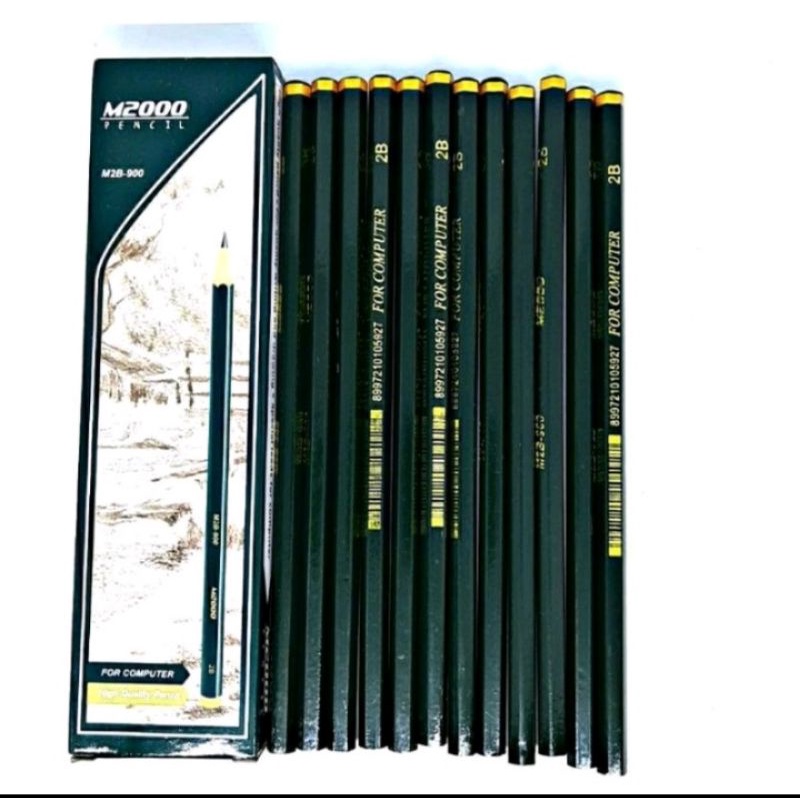 

Pensil 2B M2000/Junko2B for computer (1 pak isi 12 pcs)