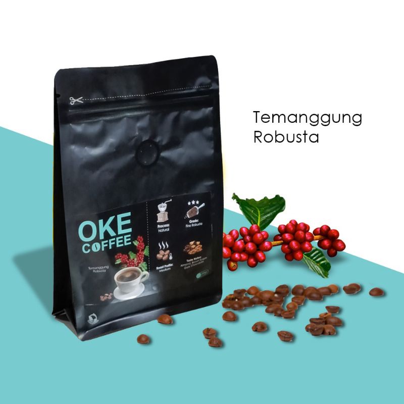 

Biji Kopi Fine Robusta Temanggung Oke Coffee 250 gram