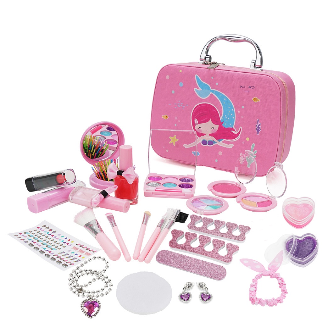 Mainan Tas Kosmetik Anak Children Pretend Plays Make Up Kit Set/Alat Rias Anak  Mainan Make Up Anak Kado Anak Cewek