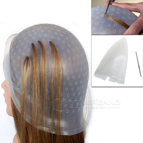 Topi Highlight Karet High Light Cap Silicone Bleaching Cat Rambut Salon Magicap Silikon Barber Shopee Indonesia