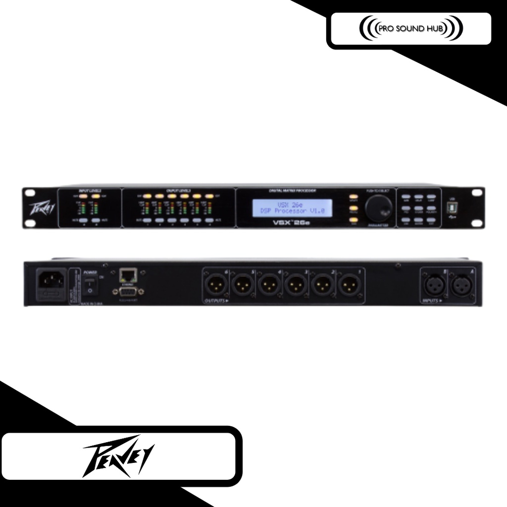 Peavey VSX 26e VSX26e VSX26 DLMS Management Speaker 2 Input 6 Output