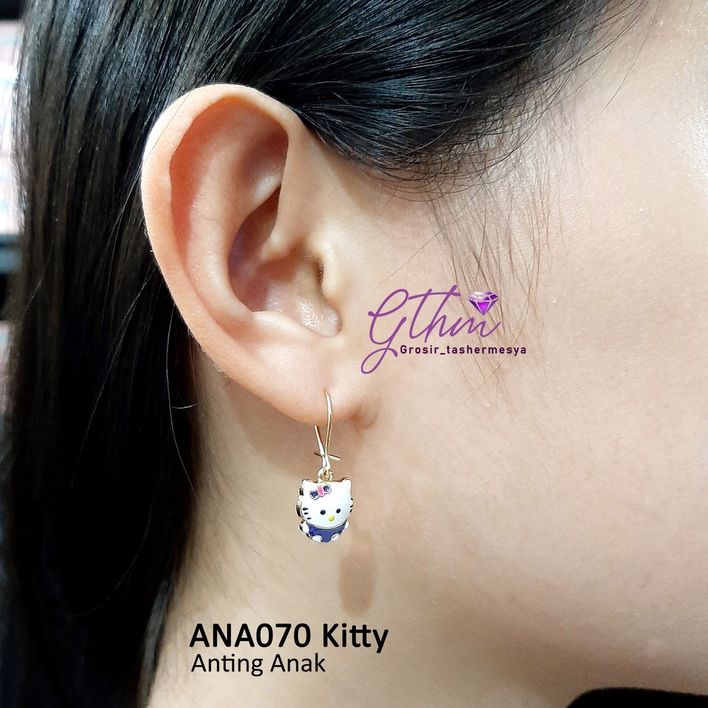 Anting Anak Kitty Gold Plated Jewelry Perhiasan Import Anti karat Cocok untuk anak-anak dan remaja ana070