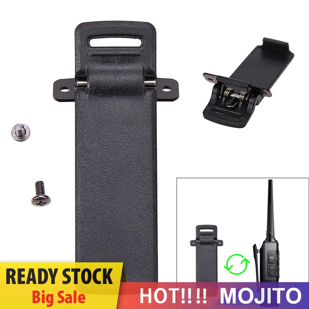 MOJITO 2Pcs Walkie Talkie Spare Back Belt Clip for Baofeng 2-way Radio UV5R