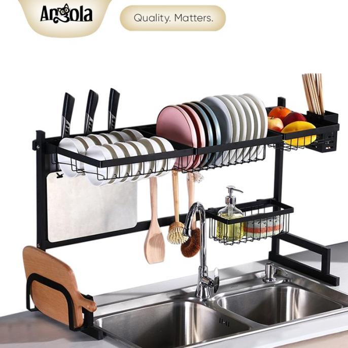 Angola Rak Piring Wastafel G01/G05 Stainless Rak Dapur Serbaguna Hot