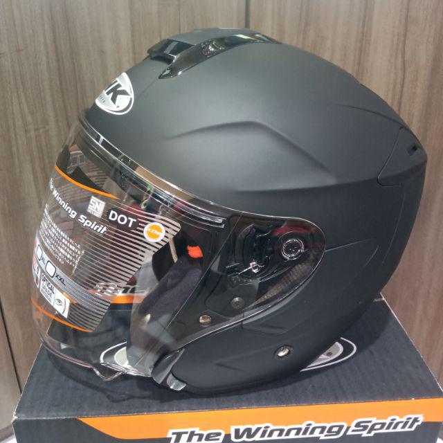 Helm Ink Dynamic Solid Polos-Hitam Doff