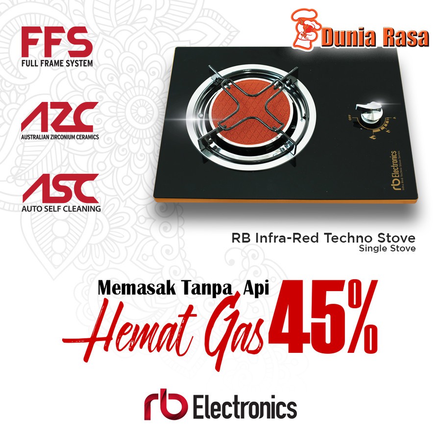 RB Kompor Gas Infrared 1 Tungku | Kompor Tanam & Meja
