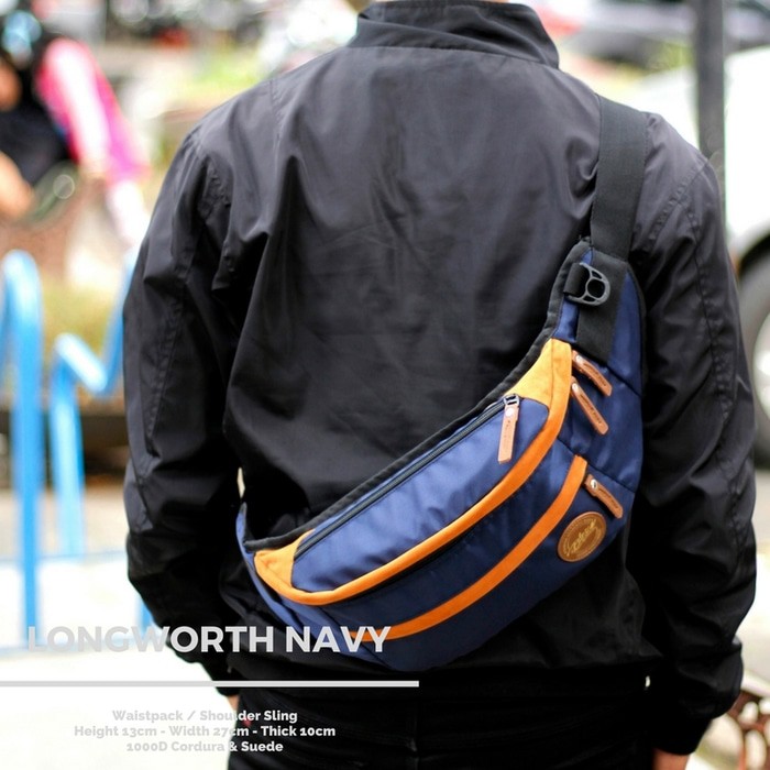 blesco / waistbag / shoulder bag / tas pria / slempang pria / tas biker / motoris /kurir / tas gojek