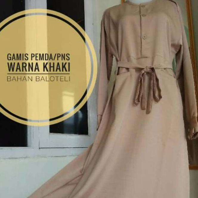 Baju Gamis Pemda Pns Pdh Kantor Formal Hitam Putih Ujian "Harga Promo"