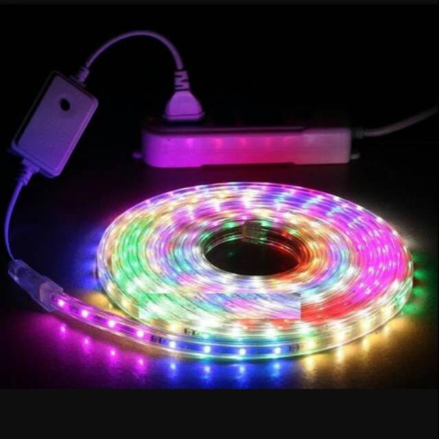 Lampu led strip selang smd 5050 220V 10meter 10M outdoor