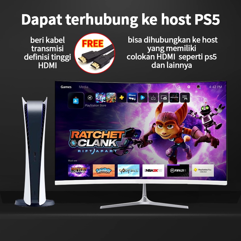 Monitor gaming 22 inci/ 24 inci /27inci / 32inci / 75HZ / 144HZ / layar melengkung / HDMI / VGA / panel IPS screen