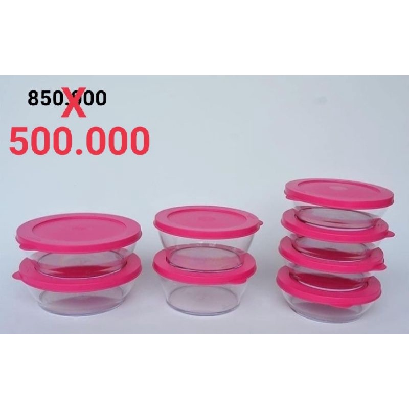 MANGKOK KRISTAL / CLEAR BOWL TUPPERWARE