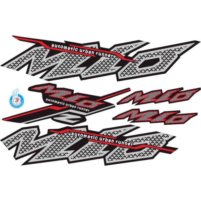 Striping sticker yamaha Mio sporty  Thailand Mio urban stiker Mio sporty variasi urban runner