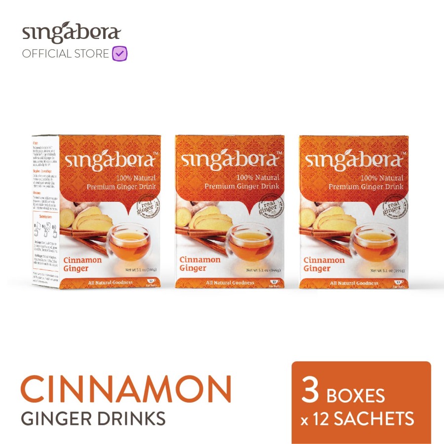 

Singabera Cinnamon Ginger (Jahe Kayu Manis) - 3 Pack