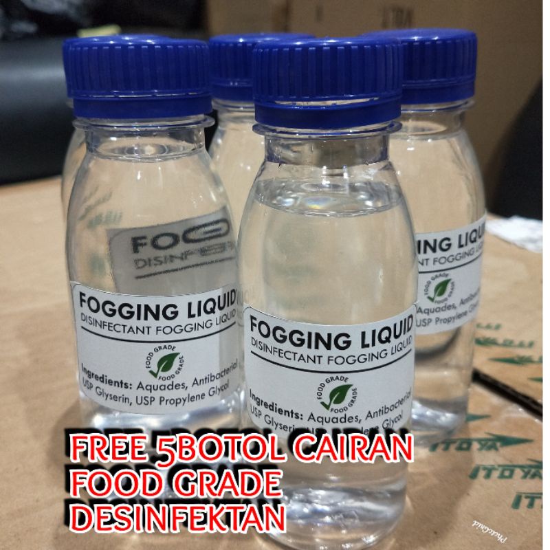 MESIN FONGGING 400WATT BONUS CAIRAN FOOD GRADE DESINFAKTAN 5botol 100ml