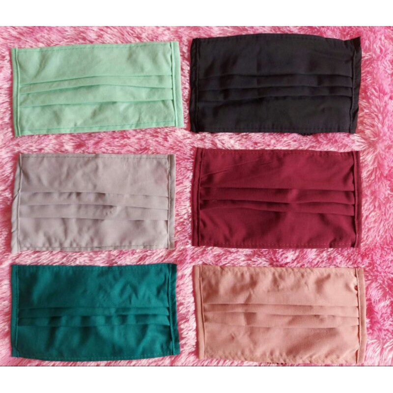 MASKER TALI SERUT/MASKER TALI KERUT BAHAN OXPORT/MASKER TALI SERUT HIJAB/MASKER HIJAB TALI KERUT