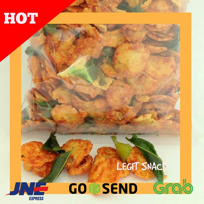 

500Gr EMPING PEDAS MANIS THAILAND KERIPIK KRIPIK DAUN JERUK GROSIR ~ kp505