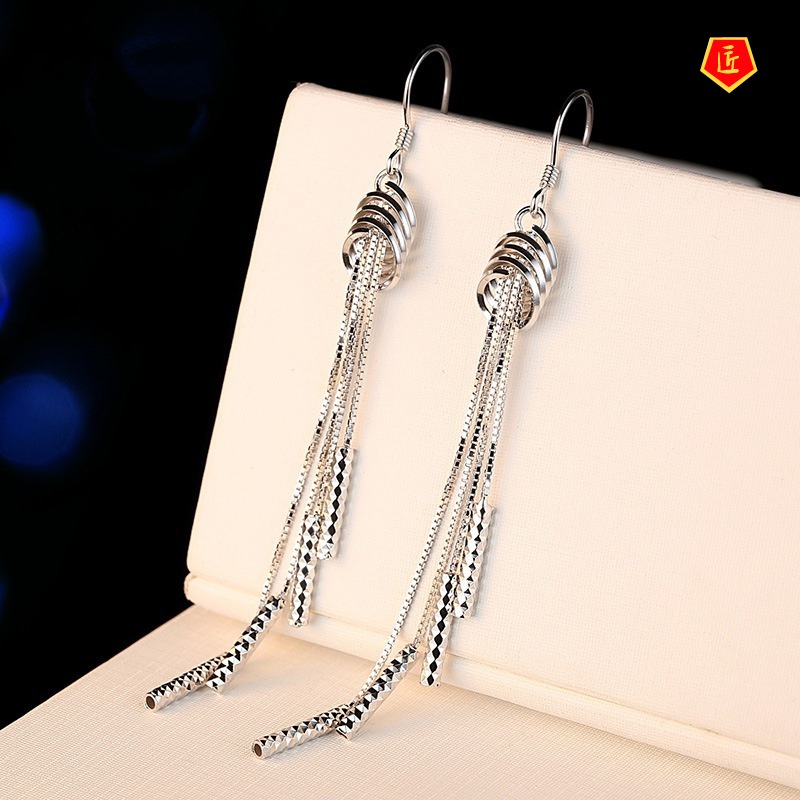 [Ready Stock]All-Matching Tassel Earrings Long