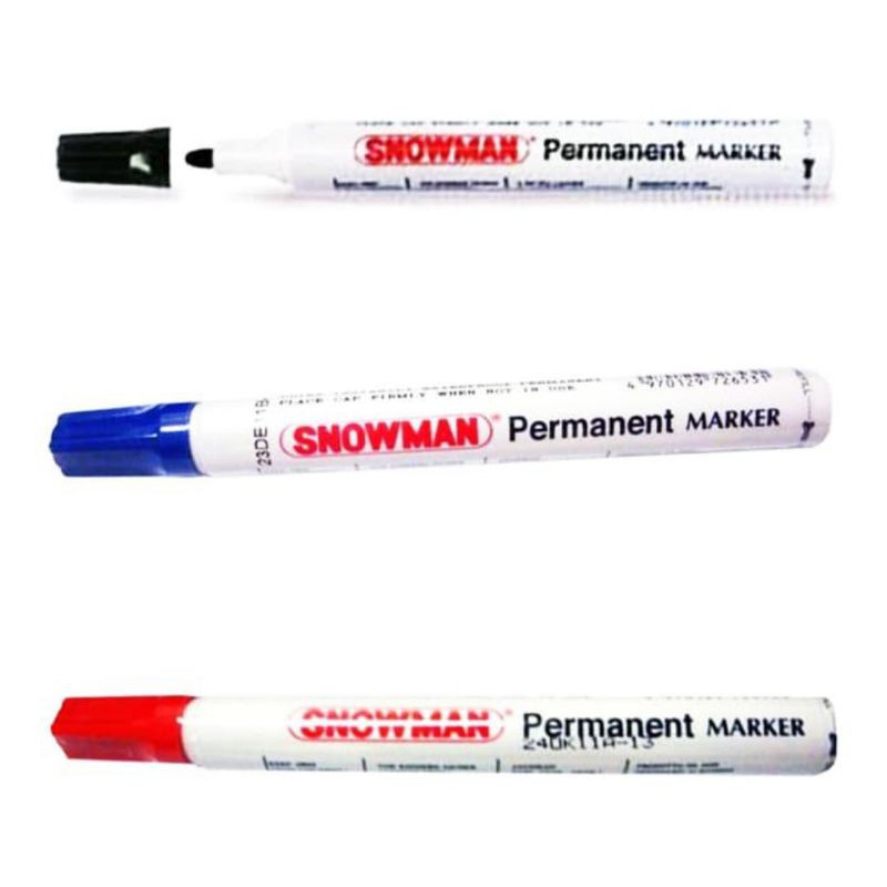 Satu Lusin Spidol Snowman  Permanent(isi 12 pcs)