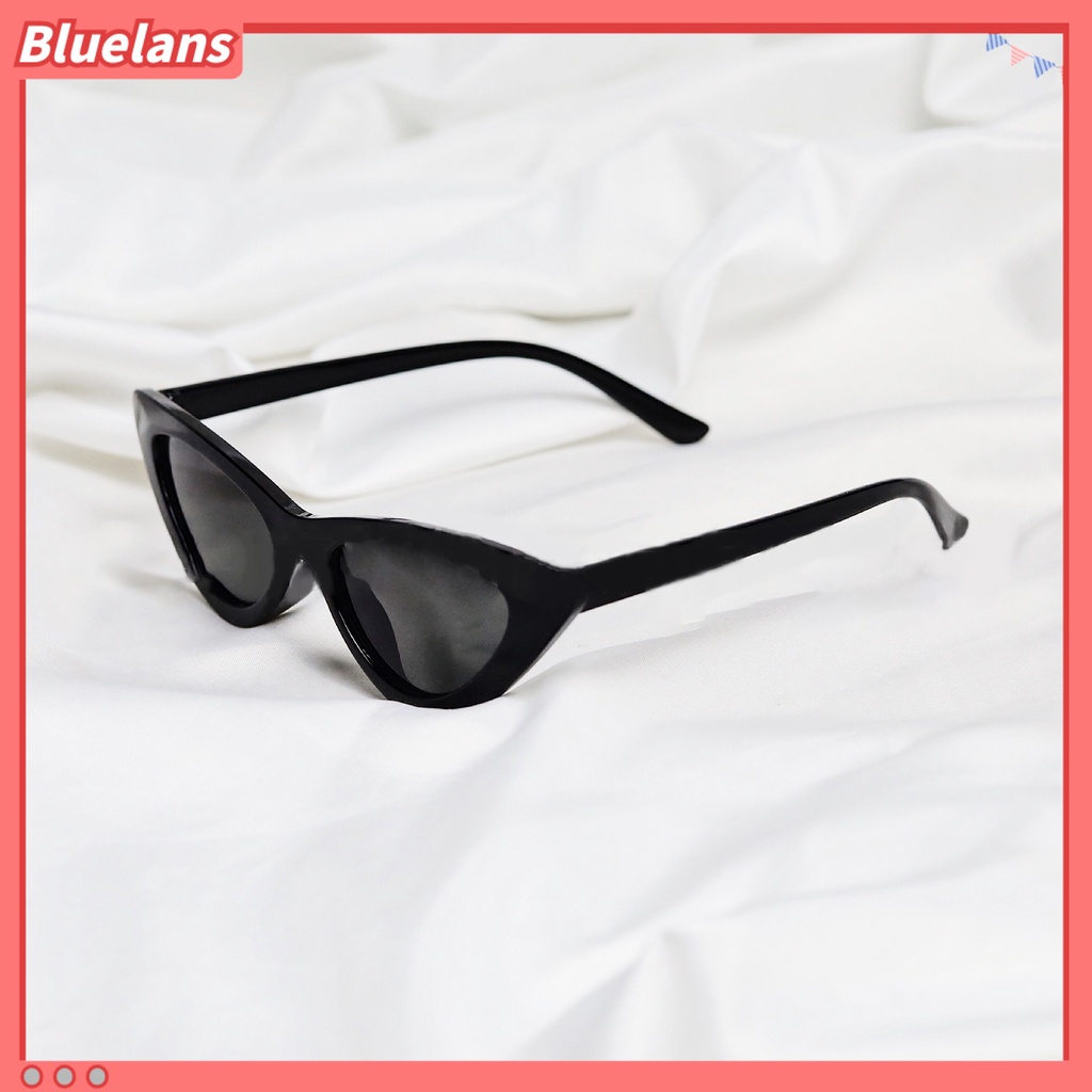 Bluelans Retro Funny Unisex Anti Sun Narrow Cats Eye Plastic Frame Sunglasses Eyewear