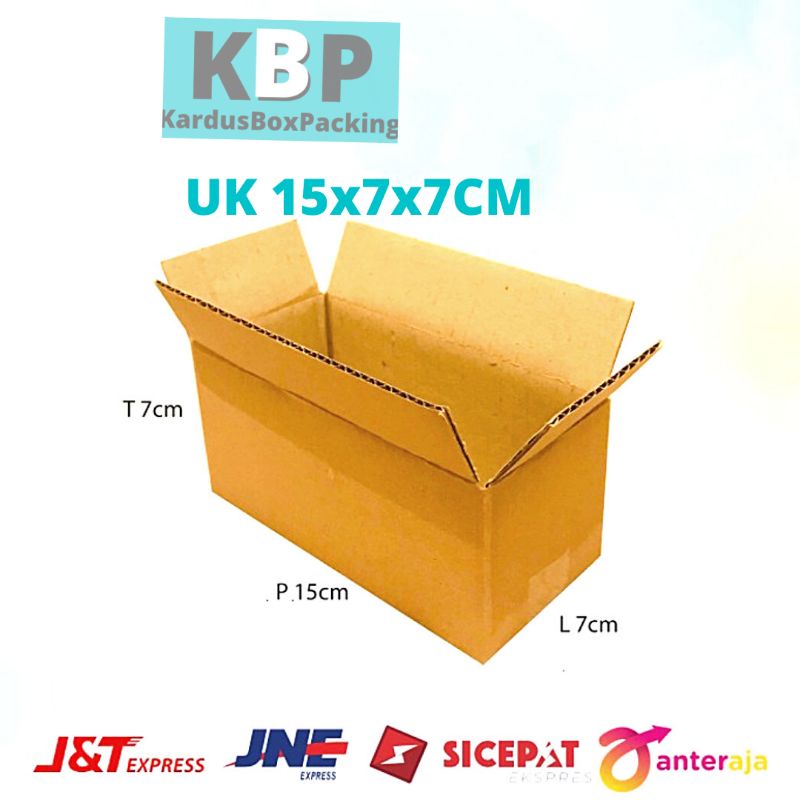 

Kardus karton 15x7x7 / kardus box packing polos baru