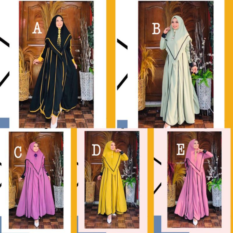 READY STOCK SIAP KIRIM syari premium OHC /syari warna warni/SYARI POLOS LIST BY OHC/DHEAAFIECCENAsya