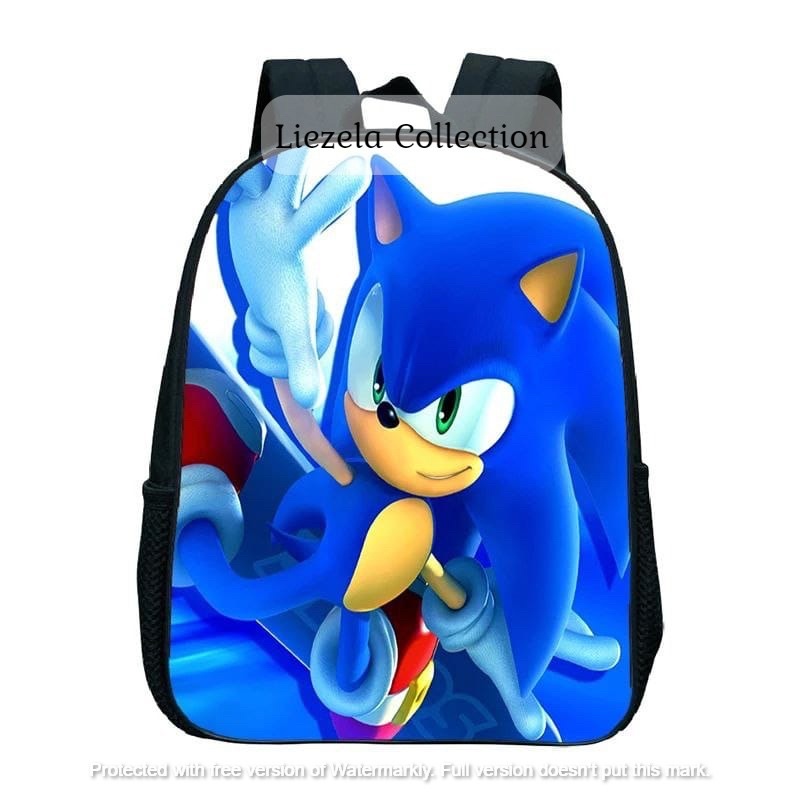 Tas Karakter Anak Tas Anak Anak Tas Gambar Sonic Tas Sekolah Anak Laki Laki Tas Anak PAUD,TK dan SD