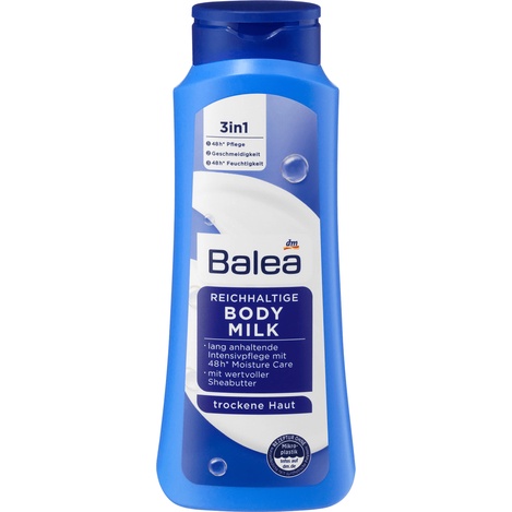 Balea Body Milk - Lotion Cream Badan - Body Butter 500 ml