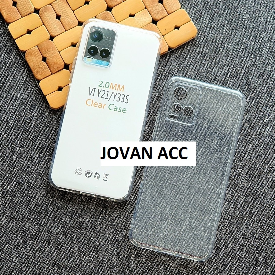 VIVO Y21A Y21T Y21S Y21 2021 Y33S CASE HD BENING 2.00mm SOFTCASE CLEAR SILIKON KARET SOFT TPU TRANSPARAN CASING COVER